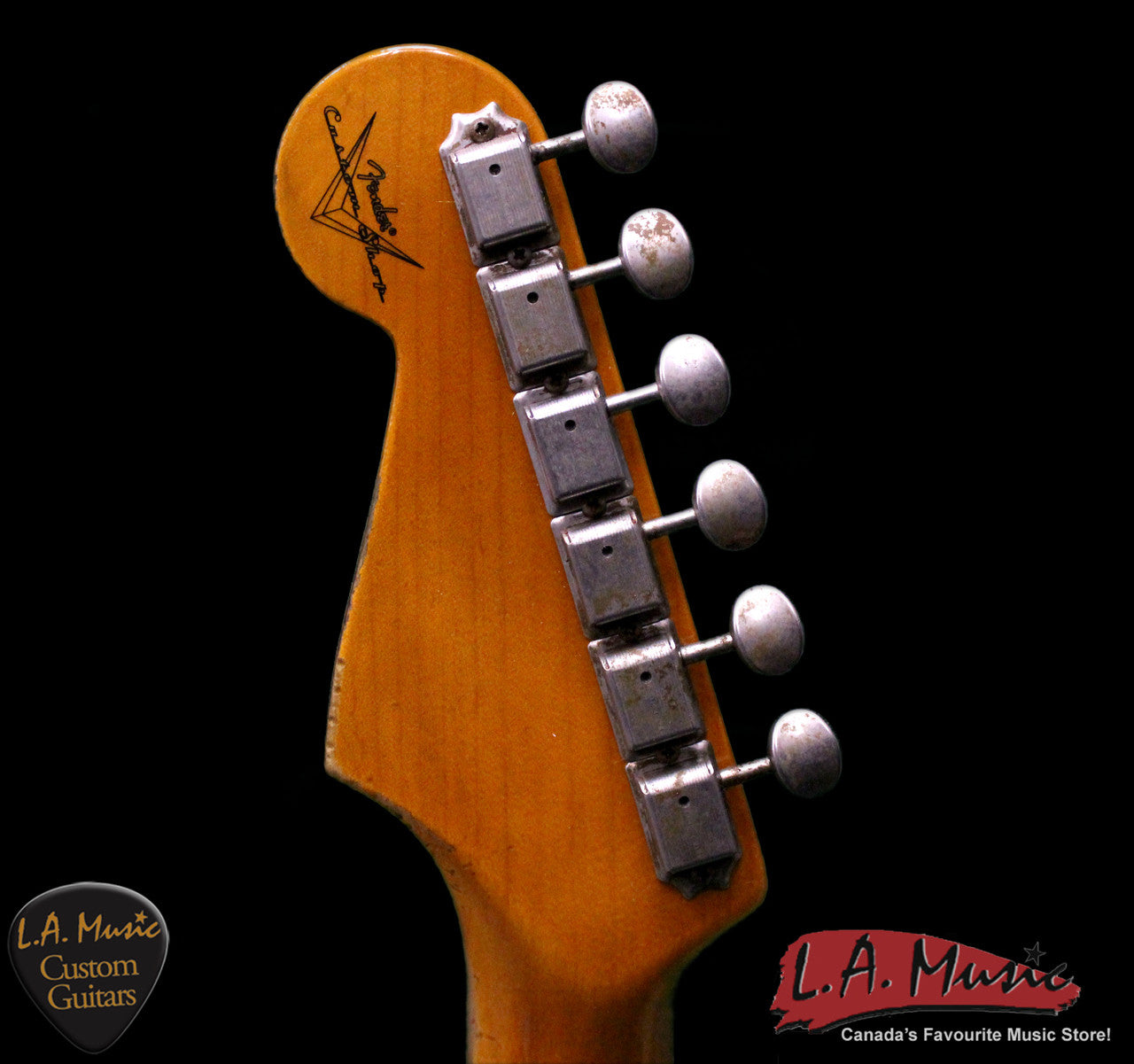 Fender Custom Shop L-Series 1964 Stratocaster Super Heavy Relic Fiesta Red Rosewood 9231990840 - Serial Number - L10634 - L.A. Music - Canada's Favourite Music Store!