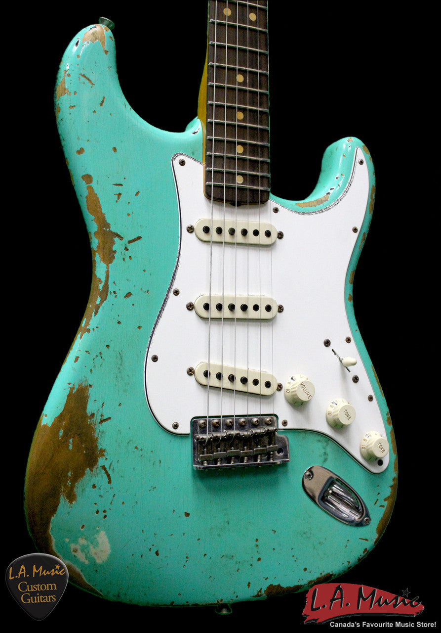 Fender Custom Shop L-Series 1964 Stratocaster Super Heavy Relic Sea Foam Green Rosewood 9231990849 - Serial Number - L11386 - L.A. Music - Canada's Favourite Music Store!