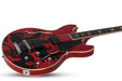 Schecter Simon Gallup Corsair Electric Bass, Red Black 2240-SHC