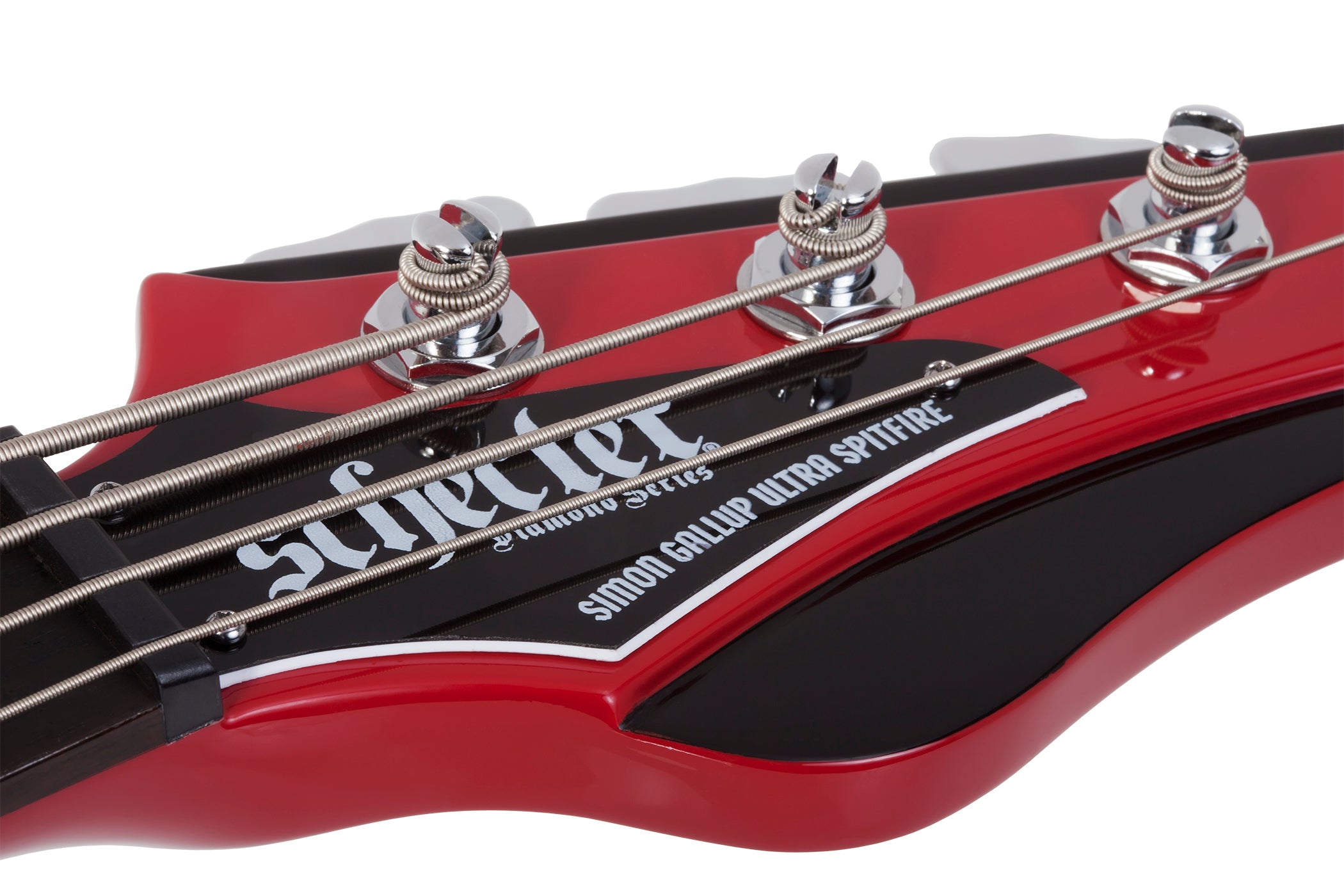 Schecter Simon Gallup Ultra Electric Bass, Red Black 2241-SHC