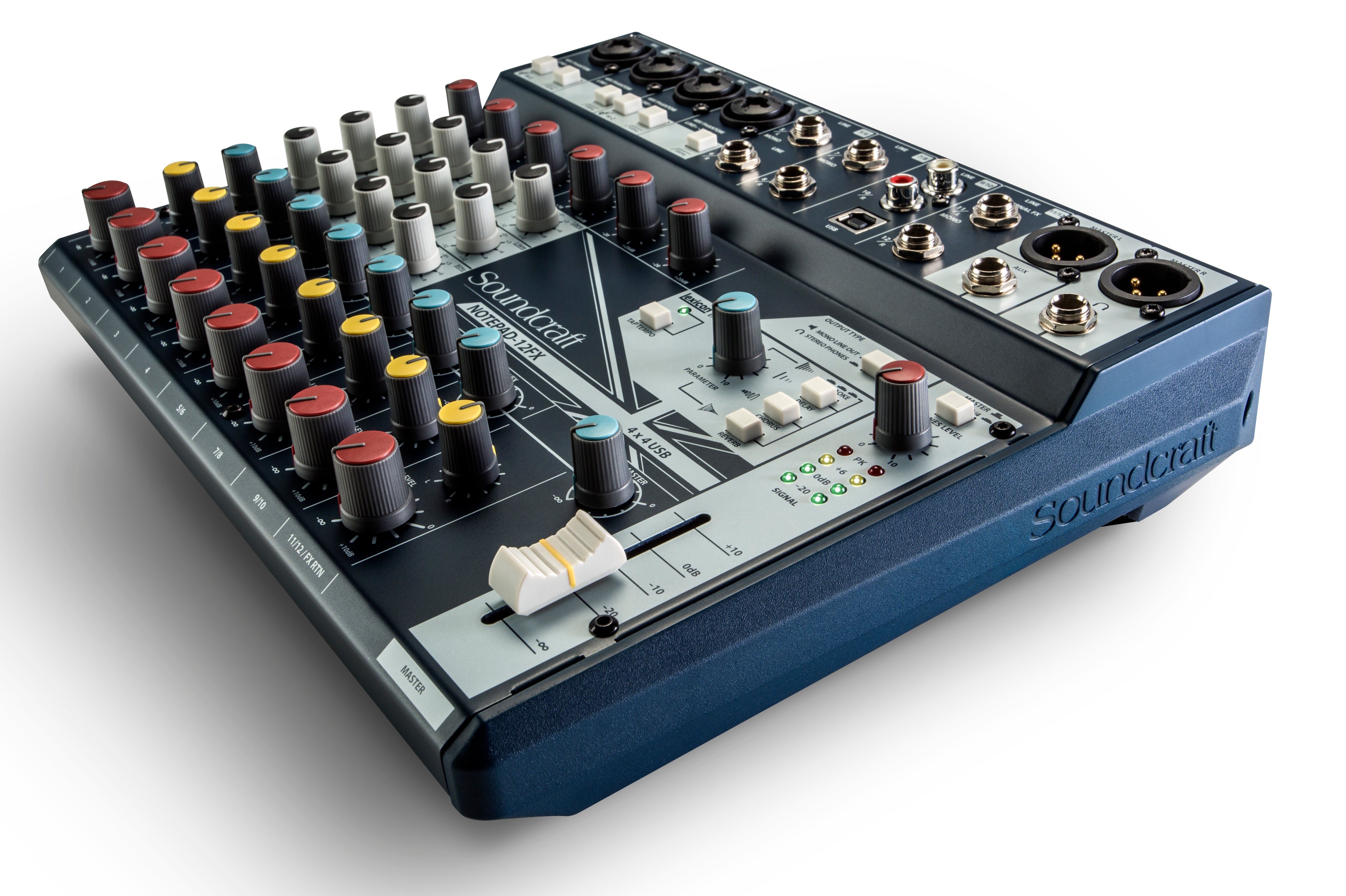 SOUNDCRAFT NOTEPAD-12FX 12-CHANNEL MIXER
