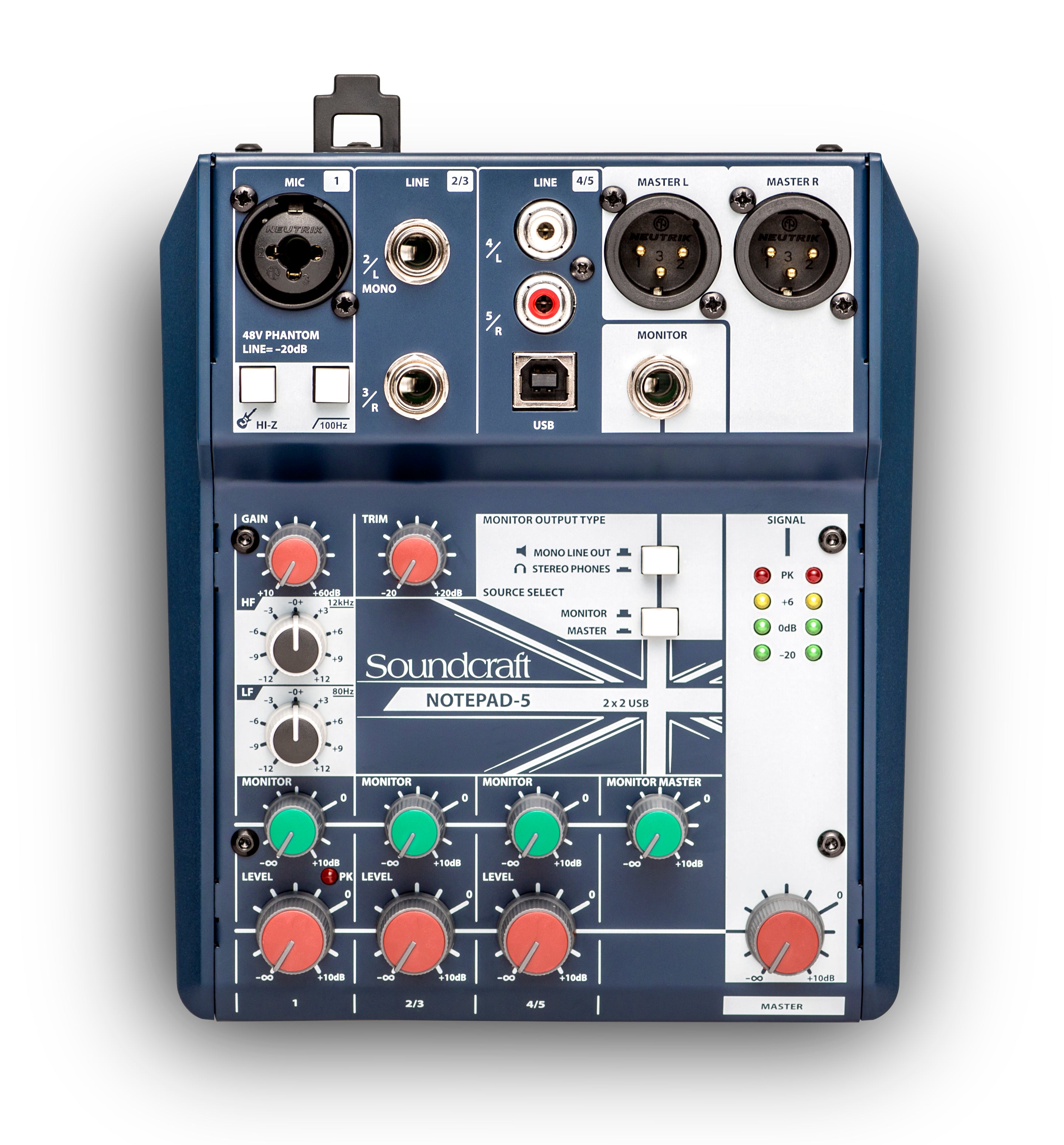 SOUNDCRAFT NOTEPAD-5 5-CHANNEL MIXER