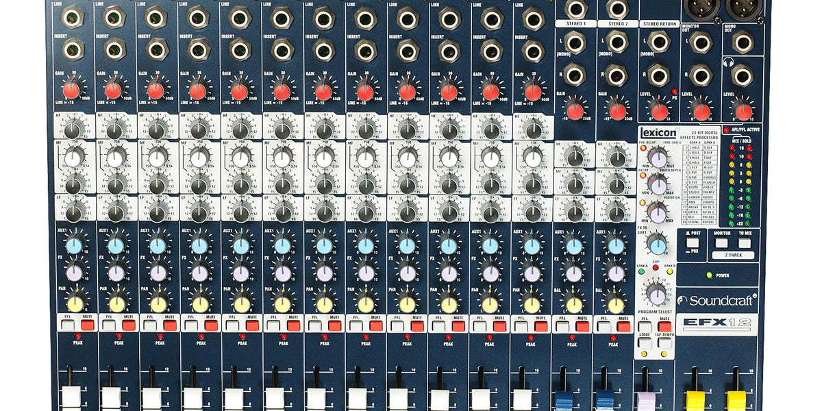 Soundcraft EFX12 12-Channel Mixer with Lexicon Effects