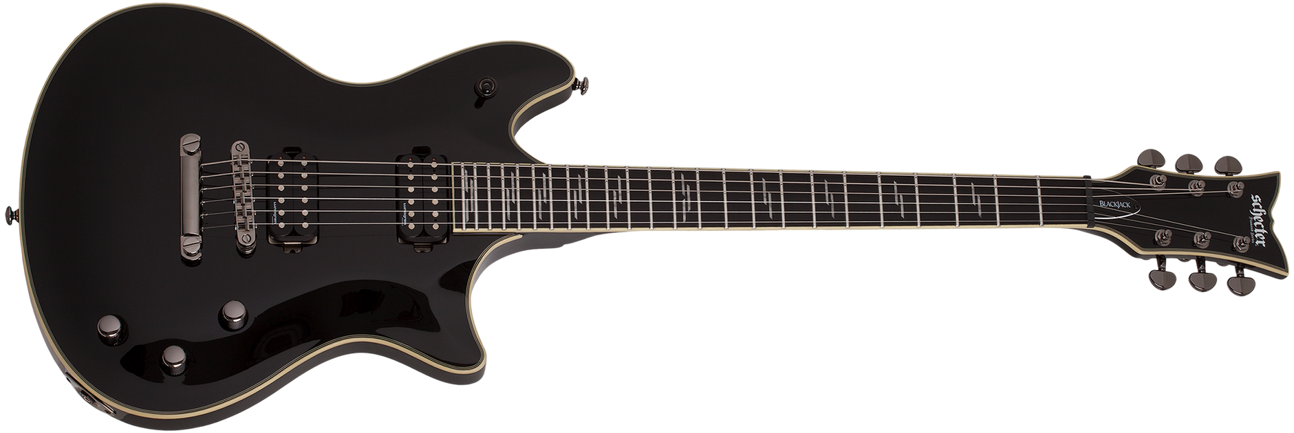 Schecter　Electric　Black　Guitar　Gloss並行輸入-　Tempest　Blackjack