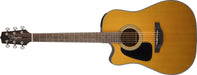 Takamine GD30CELH-NAT Acoustic-Electric Guitar Left-Handed Dreadnought Cutaway, Natural
