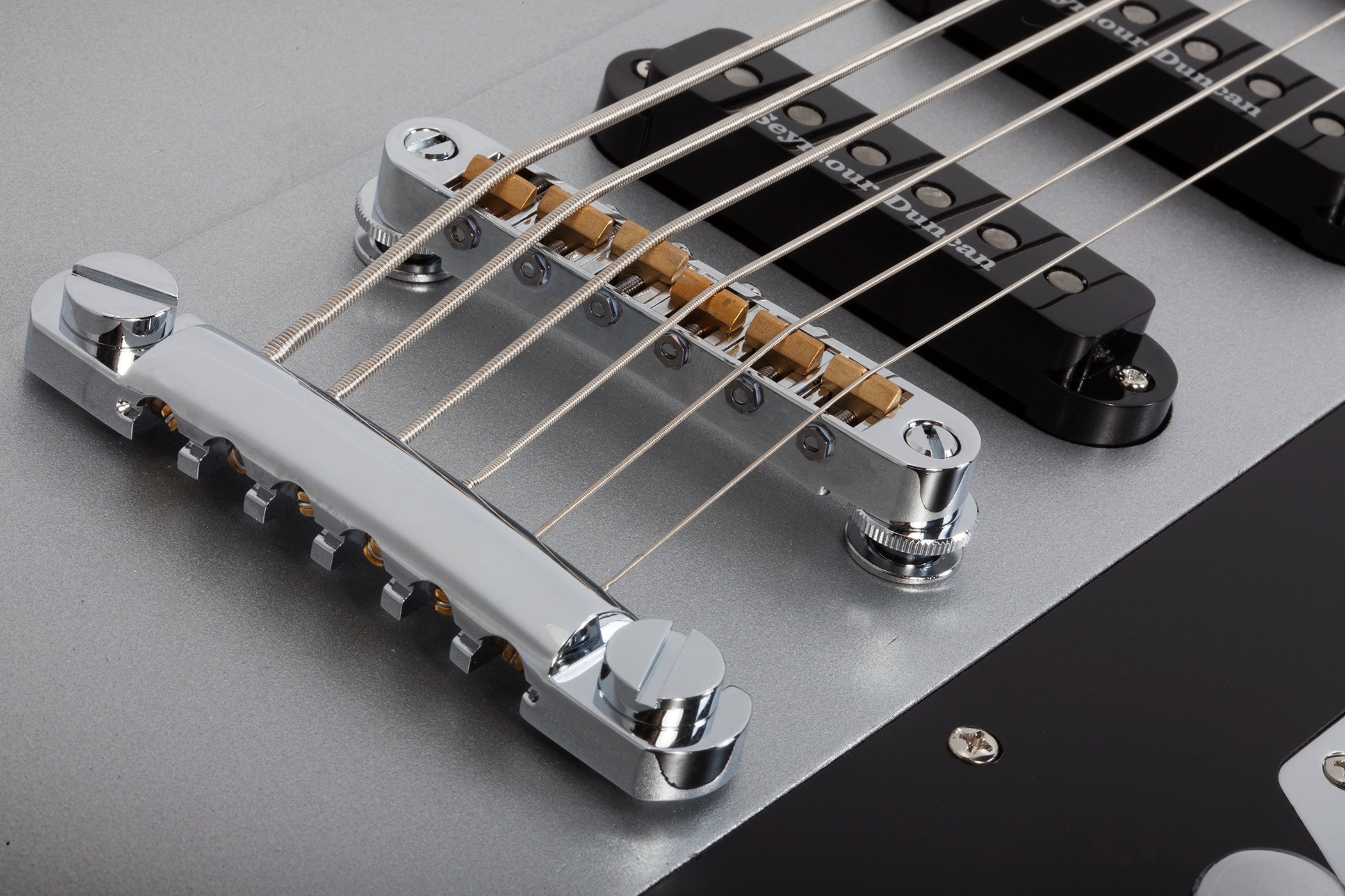 Schecter Robert Smith UltraCure VI Electric Guitar Silver Burst Pearl 363-SHC