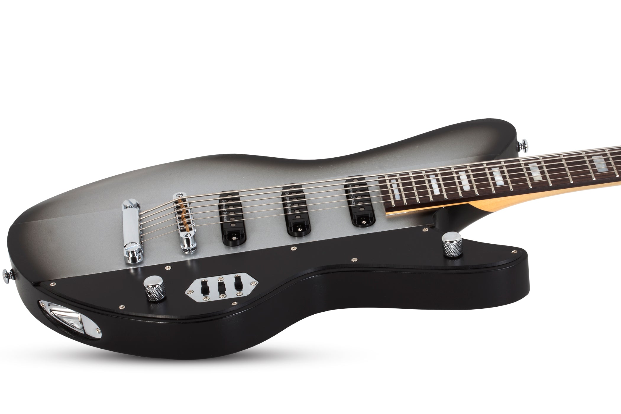 Schecter Robert Smith UltraCure VI Electric Guitar Silver Burst Pearl 363-SHC