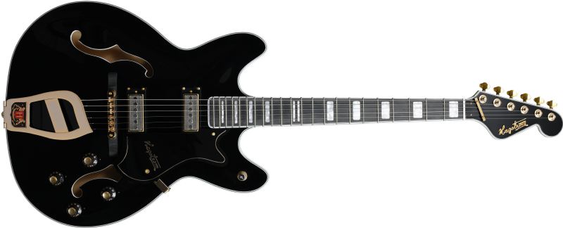 Hagstrom 67 Viking II Electric Guitar Black Gloss VIK67-G-BLK