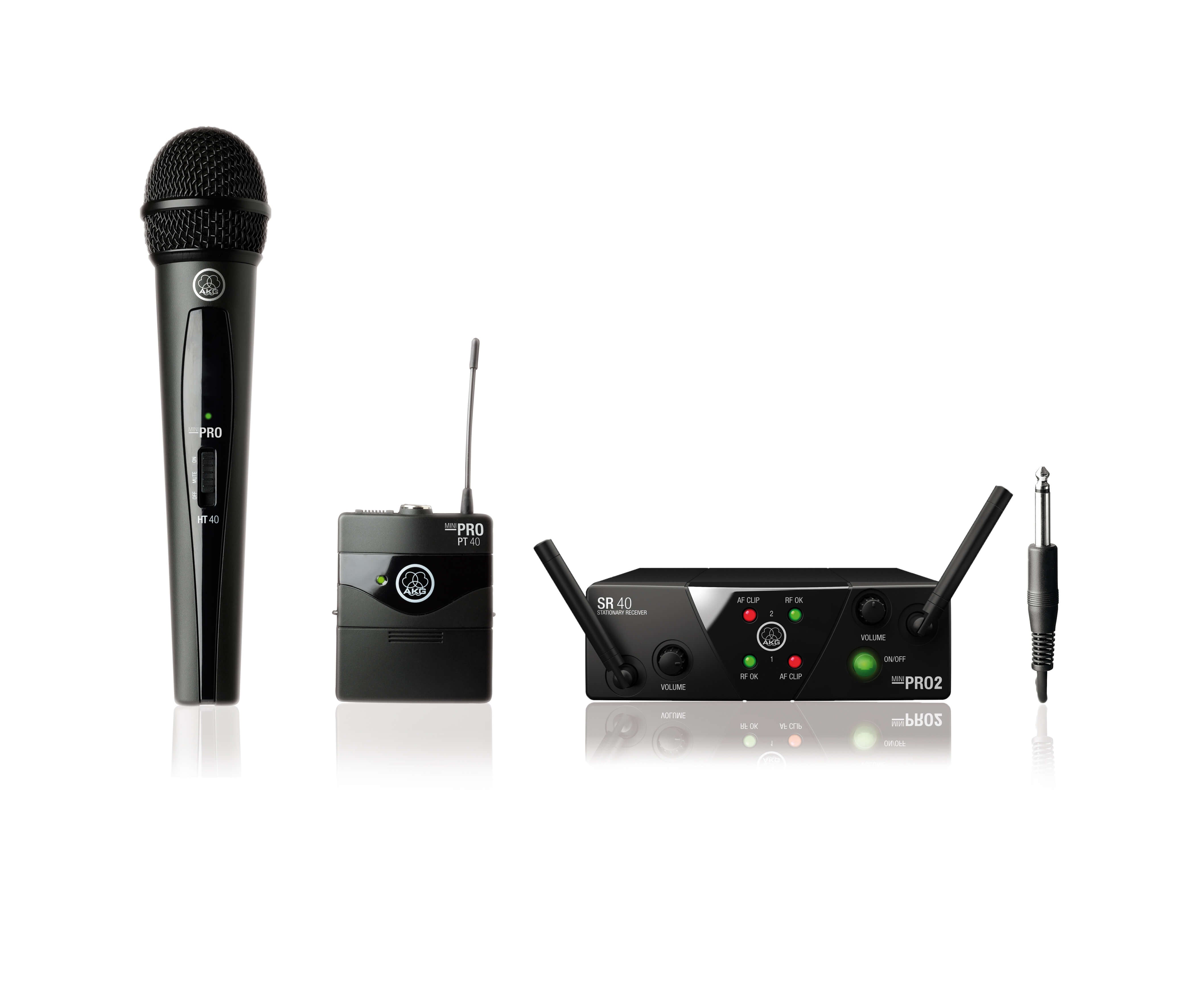 AKG Wireless Handheld & Bodypack Dual System (Bands: US25 A & C) WMS40MINI2 MIX-SET US25AC