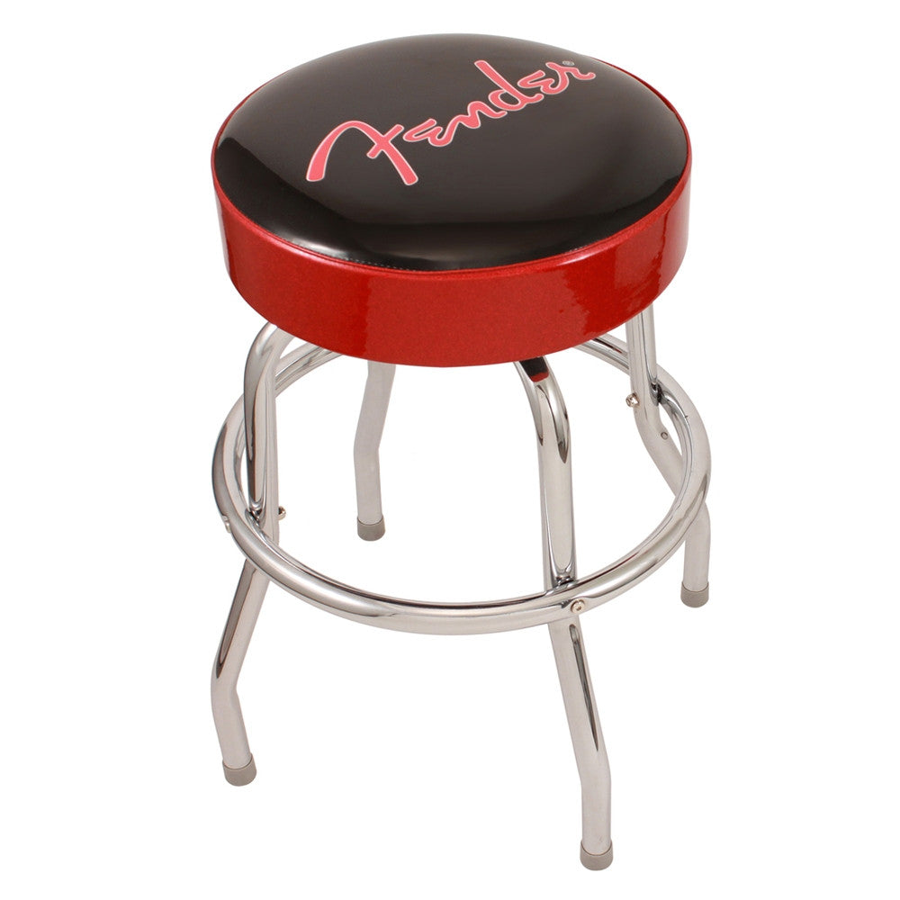 Fender 24" Barstool, Black with Red Sides and Fender Logo 0990205020 - L.A. Music - Canada's Favourite Music Store!