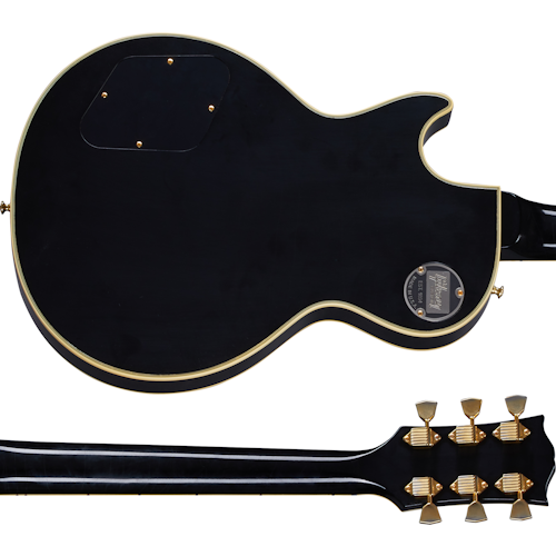 Gibson USA Custom Shop Murphy Lab 1968 Les Paul Custom Ebony Ultra Light Aged - Ebony LPC68ULEBGH