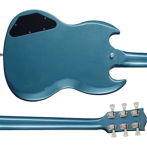Gibson Custom Shop Murphy Lab 1964 SG Standard With Maestro Vibrola Pelham Blue Light Aged - Pelham Blue SGSR64LAAPNM