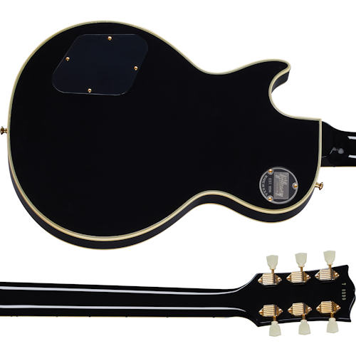 Gibson Custom Shop Murphy Lab 1957 Les Paul Custom 2-Pickup Ebony Ultra Light Aged - Ebony LPB57ULEBGH