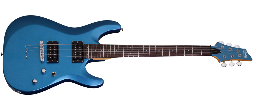 Schecter C-6-DELUXE-SMLB Satin Metallic Light Blue 431-SHC — L.A.