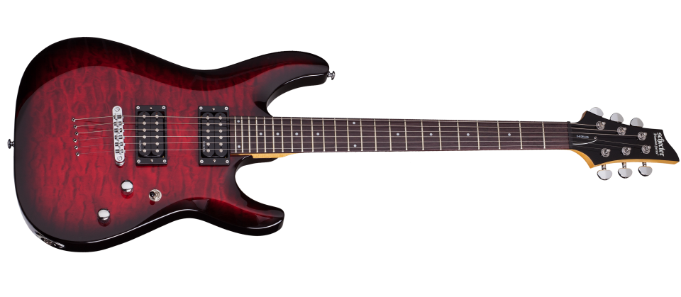 Schecter C-6-PLUS-STCB See Thru Cherry Burst 447-SHC