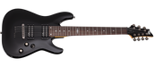 Schecter SGR Series C-7-SGR-BLK Gloss Black 7 String Guitar with SGR Pickups and Gigbag 3814-SHC