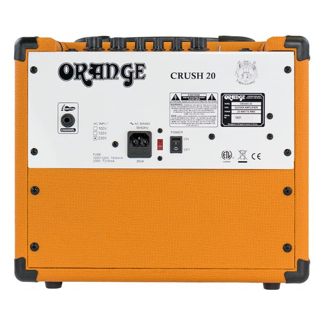 Orange CRUSH20 Twin channel solid state Crush 1x8" combo with CabSim headphone out, 20 Watts - L.A. Music - Canada's Favourite Music Store!