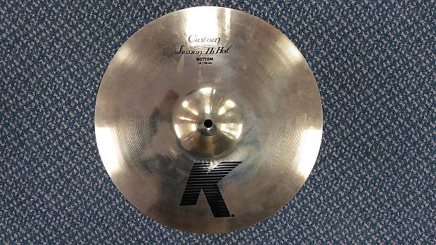 Zildjian 14 inch K Custom Session Hi-Hat Bottom 2010s Traditional