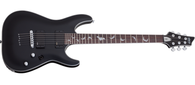 Schecter Damien Platinum DAMIEN-PLAT-6-SBK Satin Black Guitar with EMG 81, 85 Pickups 1181-SHC