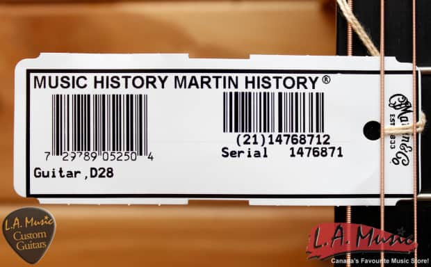 Martin D28 Acoustic Guitar - L.A. Music - Canada's Favourite Music Store!