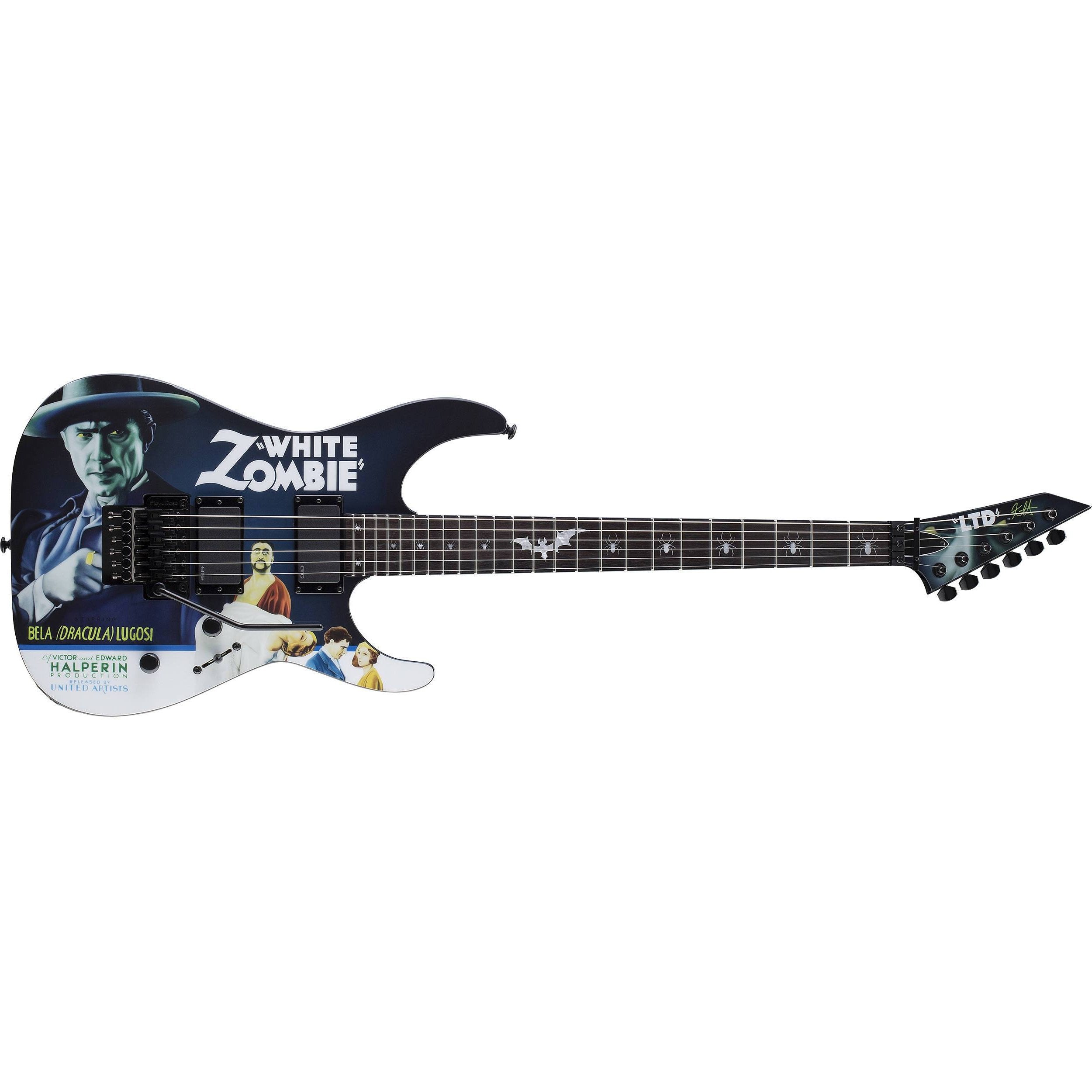 ESP LTD Graphic Series LKHWZ KH-WZ Kirk Hammett White Zombie Electric Guitar