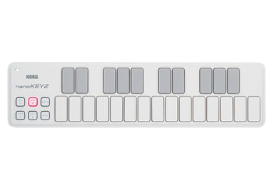 Korg White Slimline 25-Key Velocity-Sensitive?USB Controller NANOKEY2-WH - L.A. Music - Canada's Favourite Music Store!