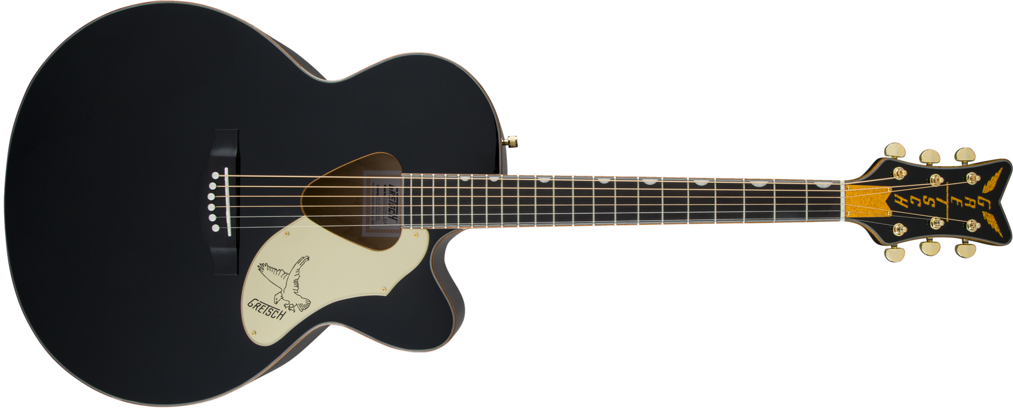 Gretsch G5022CBFE RANCHER FALCON JUMBO CUTAWAY ELECTRIC BLACK - L.A. Music - Canada's Favourite Music Store!