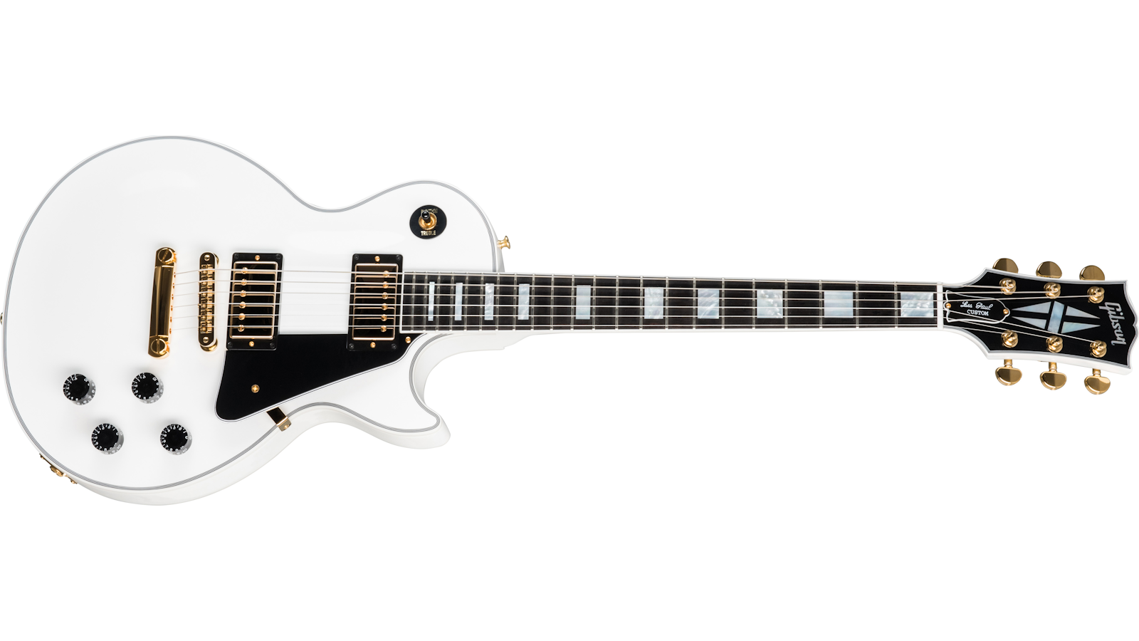 Gibson Custom Shop Les Paul Custom w/ Ebony Fingerboard Gloss Alpine White LPCE-AWGH SERIAL NUMBER CS301658 - 9.8 LBS