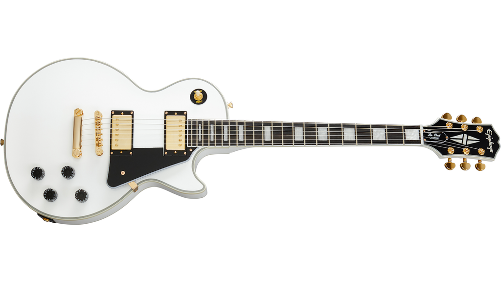 ⭐︎Epiphone / Les Paul Custom Pro White front-banner-
