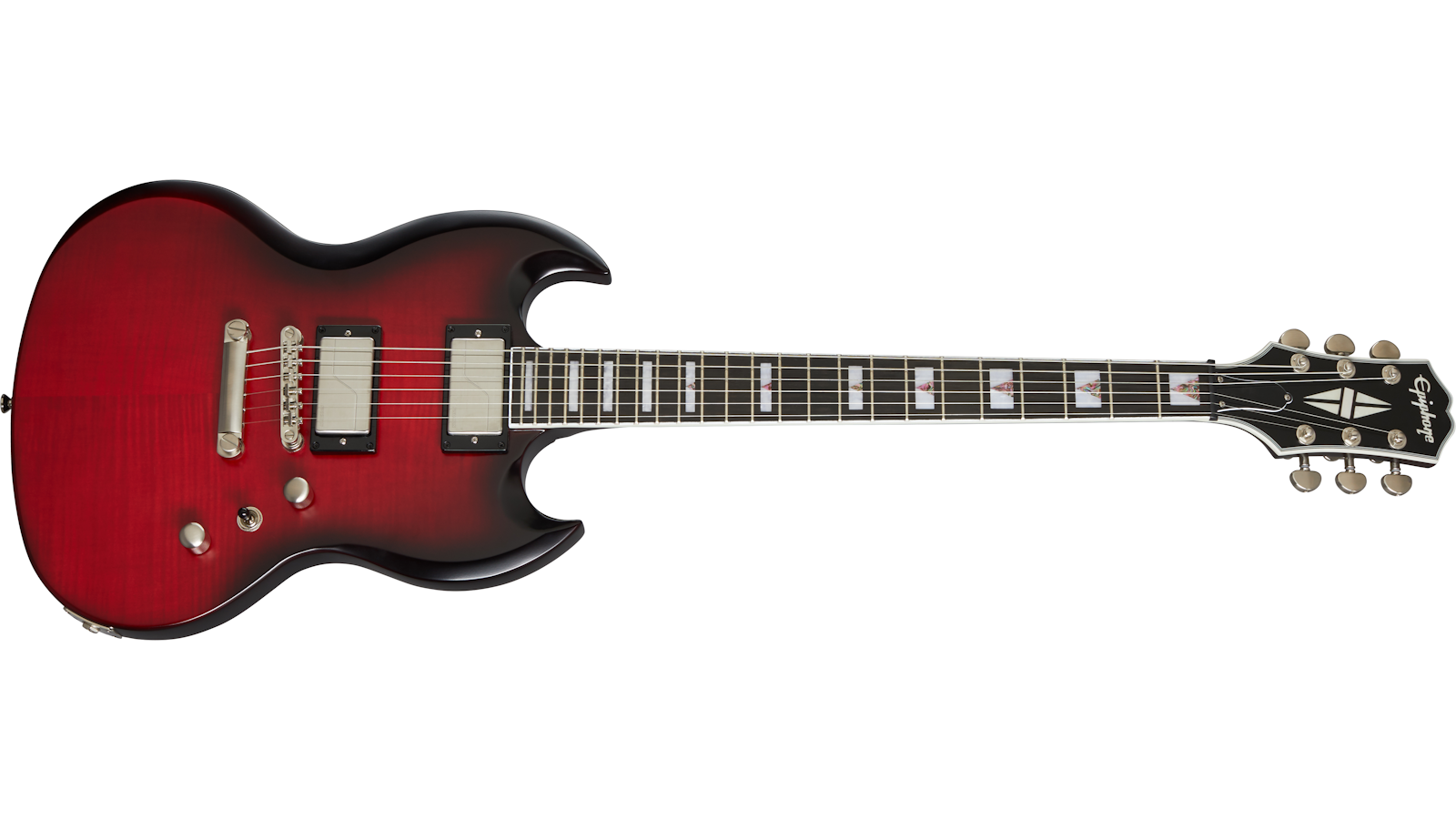Epiphone Prophecy Collection SG in Red Tiger Gloss EISYRTANH