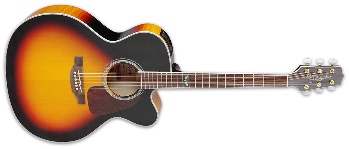 Takamine GJ72CE-BSB Jumbo Cutaway Acoustic-Electric Guitar, Sunburst