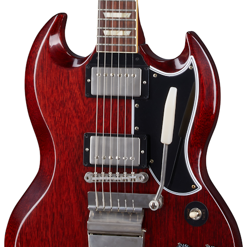 Gibson Custom Shop Murphy Lab 1964 SG Standard With Maestro Vibrola Cherry Red Ultra Light Aged - Cherry Red SGSR64ULCHNM
