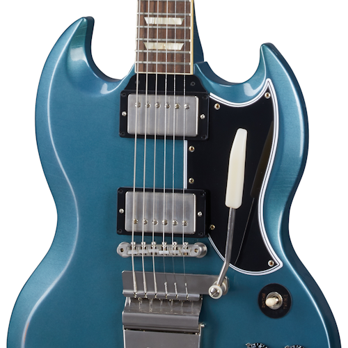 Gibson Custom Shop Murphy Lab 1964 SG Standard With Maestro Vibrola Pelham Blue Light Aged - Pelham Blue SGSR64LAAPNM