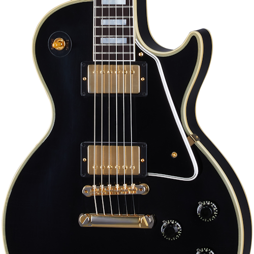 Gibson Custom Shop Murphy Lab 1957 Les Paul Custom 2-Pickup Ebony Ultra Light Aged - Ebony LPB57ULEBGH