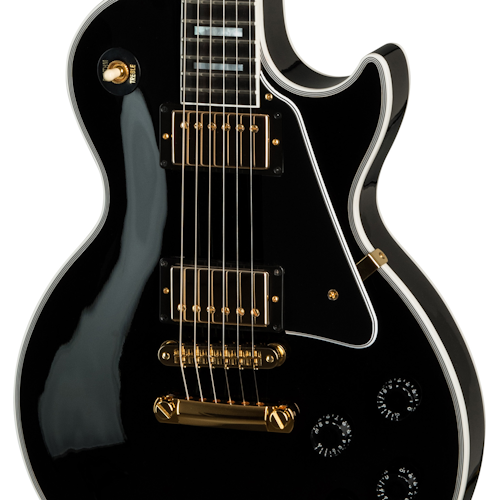 Gibson Custom Shop Les Paul Custom w/ Ebony Fingerboard Gloss Ebony LPCE-EBGH