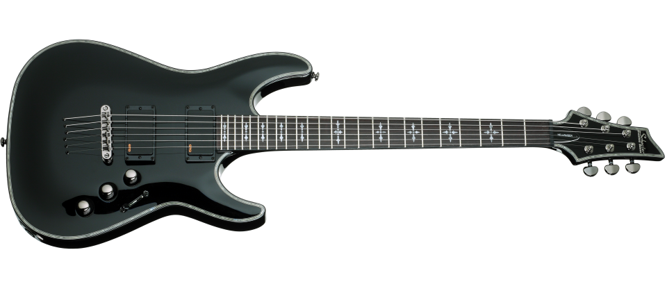 Schecter C-1 Hellraiser Series HR-C-1-BLK Gloss Black Guitar with EMG