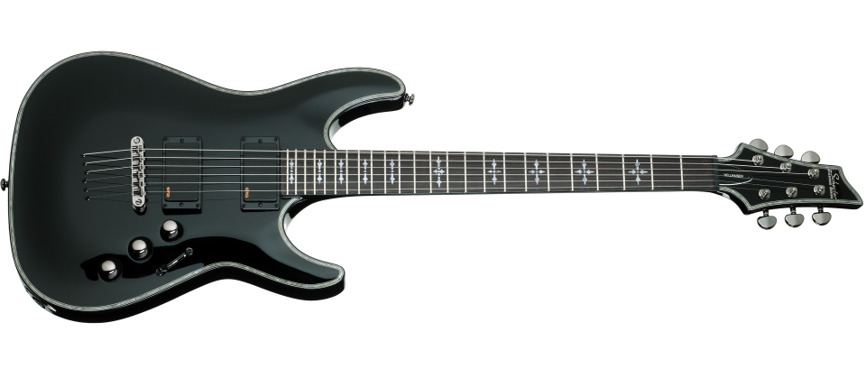 Schecter Hellraiser Series HR-C-1-BLK Gloss Black Guitar with EMG 81TW/89 Pickups SCH-1787