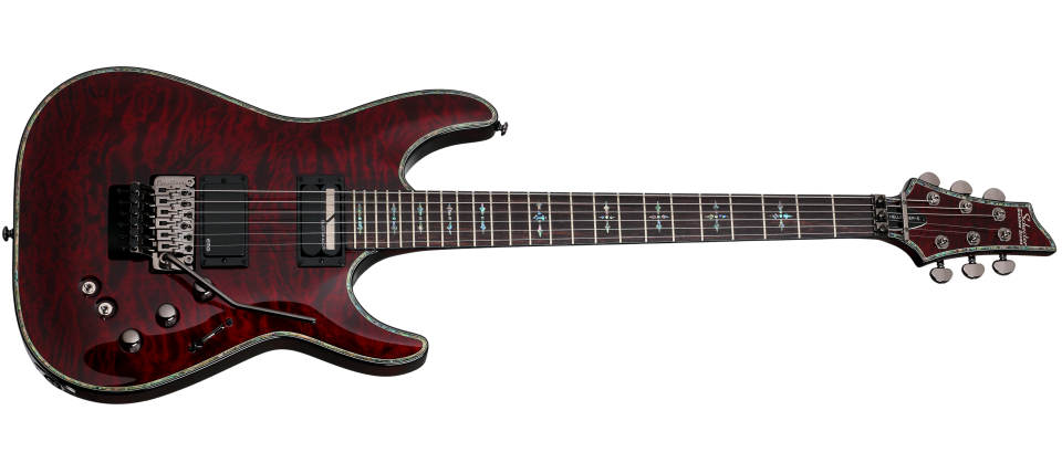 Schecter Hellraiser Series HR-C-1-FR-S-BCH Black Cherry Guitar Schecter Hellraiser Series HR-C-1-FR-S-BCH Black Cherry Guitar