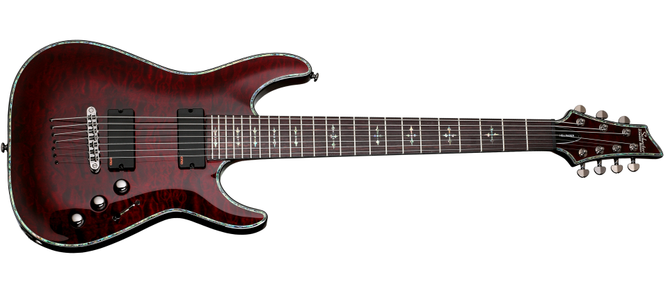 Schecter Hellraiser Series HR-C-7-BCH Black Cherry 7 String Guitar with EMG 707TW Pickups SCH-1792