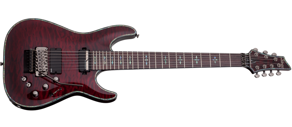 Schecter HELLRAISER C7 HR-C-7-FR-S-BCH Black Cherry 7 String Guitar Sustainiac and EMG'S 1829-SHC