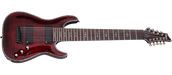 Schecter HR-C-9-BCH Hellraiser Crimson Red 9 String Guitar with EMG 909 Pickups 1781-SHC
