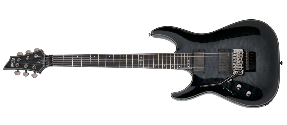 Schecter LEFT HANDED HELLRAISER HR-HYBRID-C-1-FR-LHTBB Trans