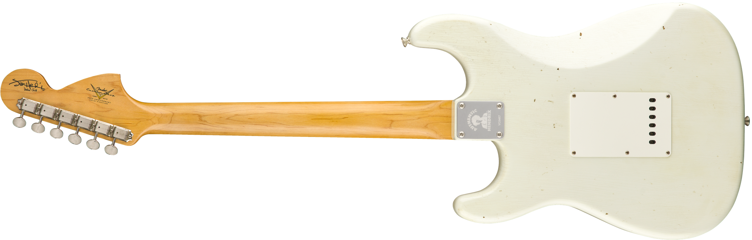 FENDER Jimi Hendrix USA Custom Shop Voodoo Child Strat - Journeyman Relic Olympic White 1510682805 SERIAL NUMBER VC0400 - 7.6 LBS