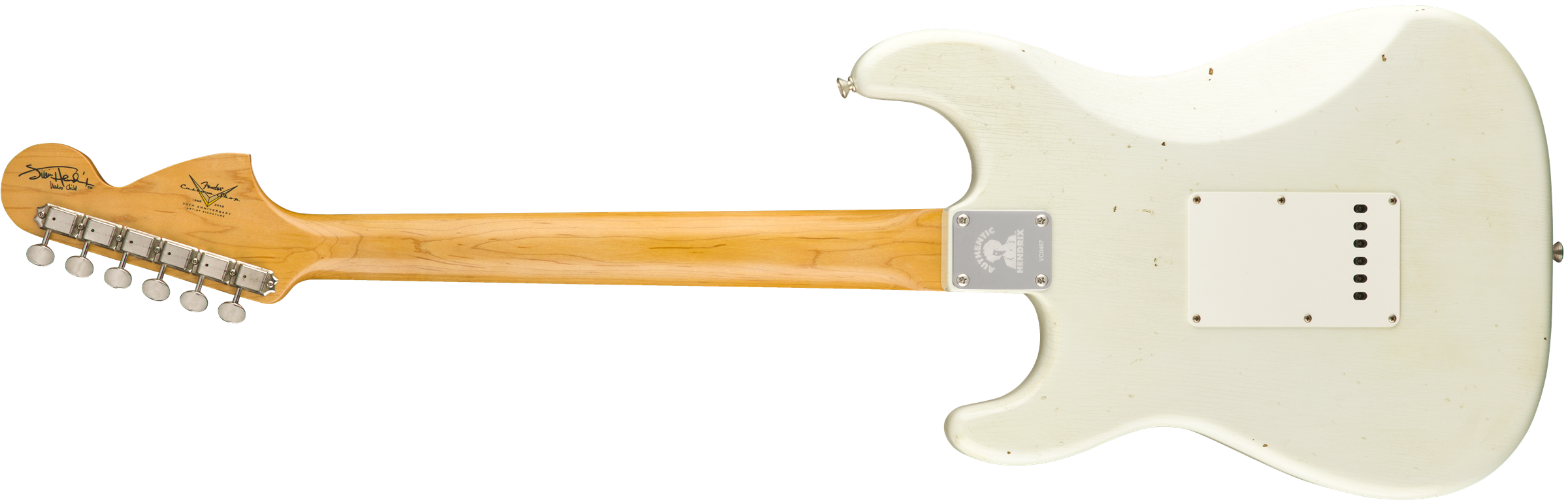 FENDER Jimi Hendrix Custom Shop Voodoo Child Strat - Journeyman Relic Olympic White 1510682805
