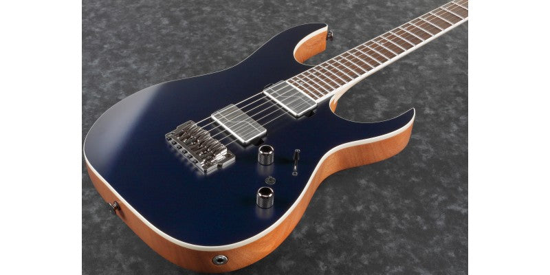 Ibanez RG5121DBF Prestige MADE IN JAPAN Series Electric Guitar W/ HARD SHELL CASE - Dark Tide Blue Flat SERIAL NUMBER F2506506 - 8.4 LBS