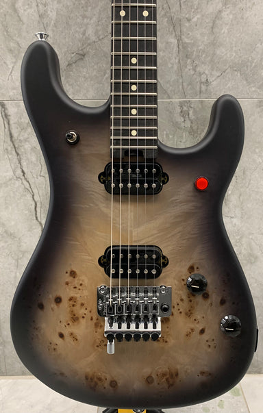 EVH 5150 Series Deluxe Poplar Burl Ebony Fingerboard, Black Burst 5108002557