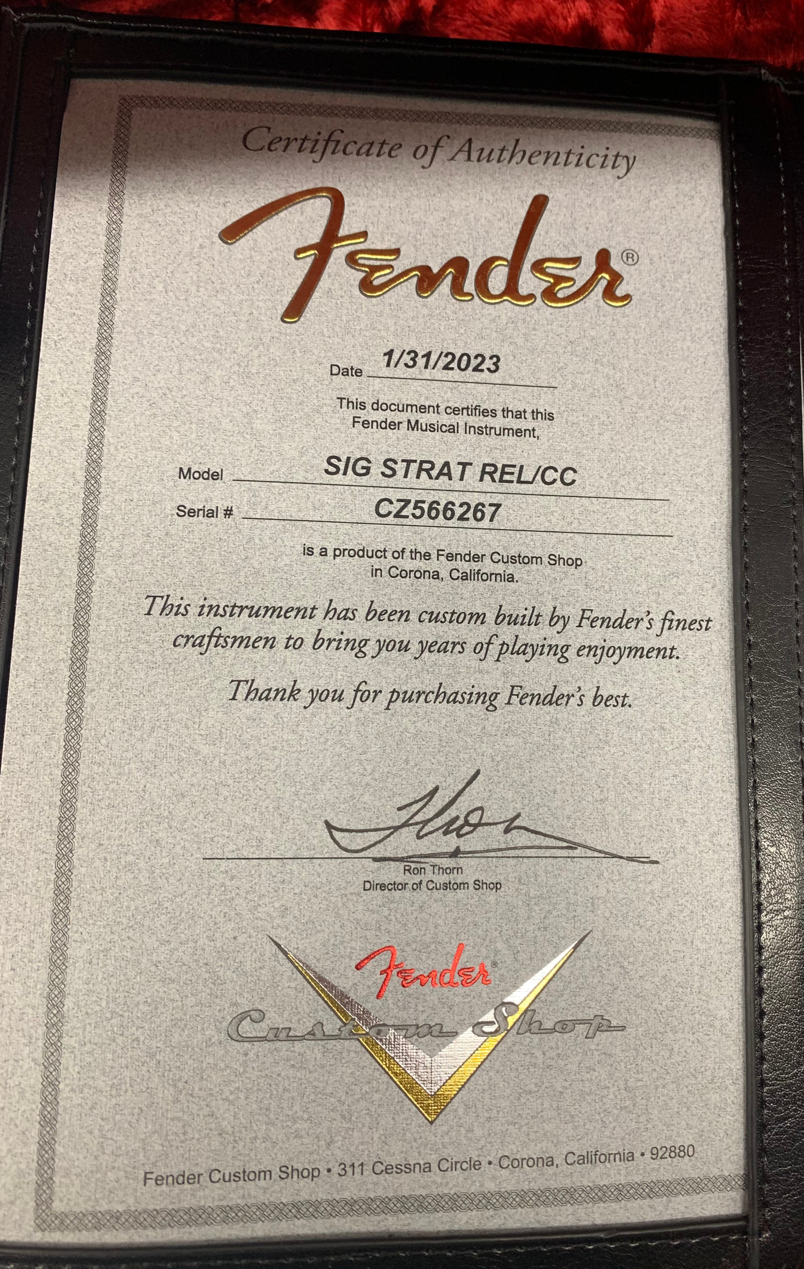 Fender Custom Shop SRV Stevie Ray Vaughan Signature Stratocaster Relic with Closet Classic Hardware, Rosewood Fingerboard, Faded 3-Color Sunburst 9235001087 SERIAL NUMBER CZ566267 - 7.6 LBS