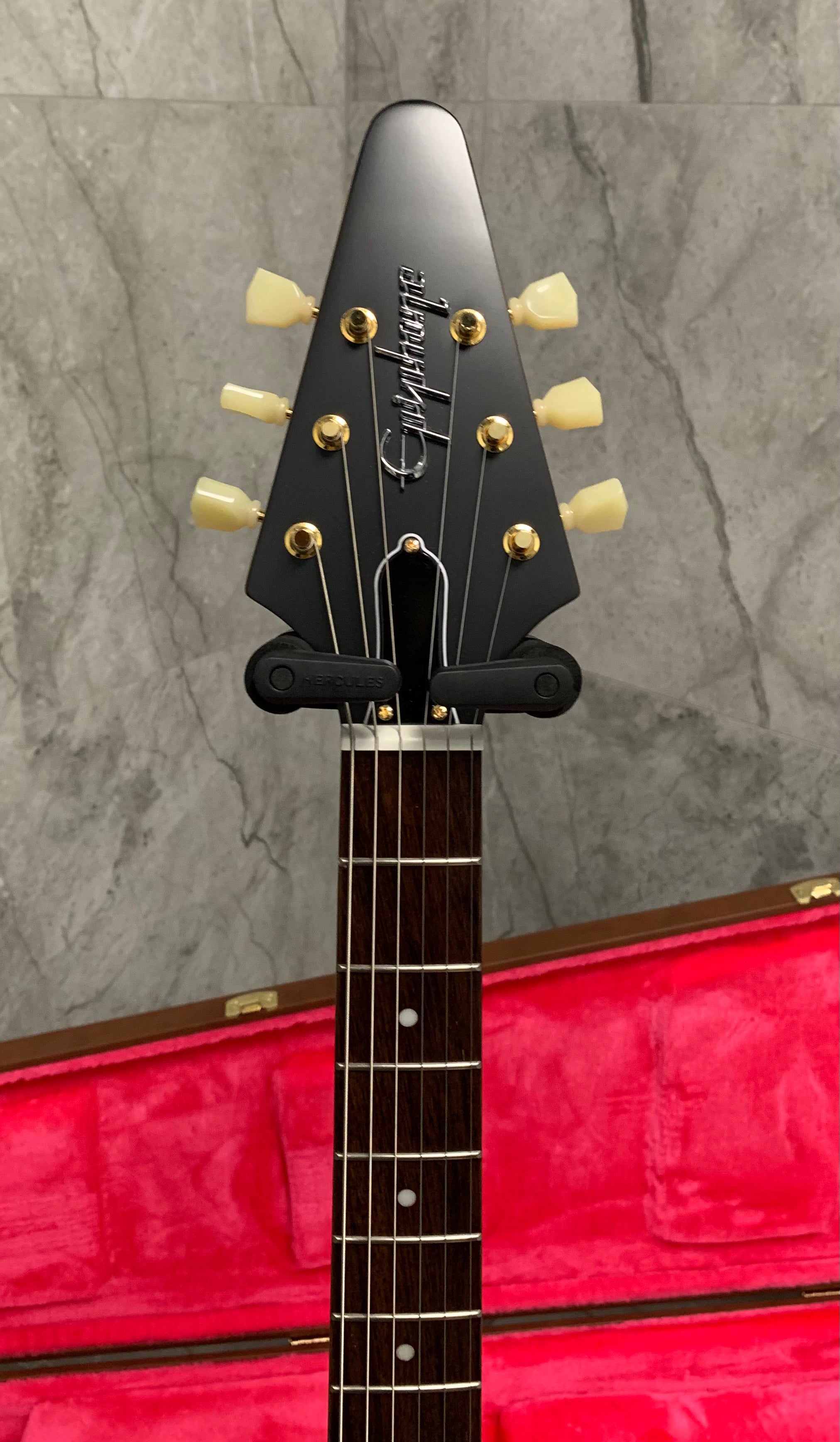 Epiphone Inspired by Gibson Custom Shop 1958 Korina Flying V IGCKFVWANAGH