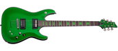 Schecter KENNY HICKEY C 1 EX SG Steele Green Guitar with Sustainiac & SD JB SH 4 SCH-221