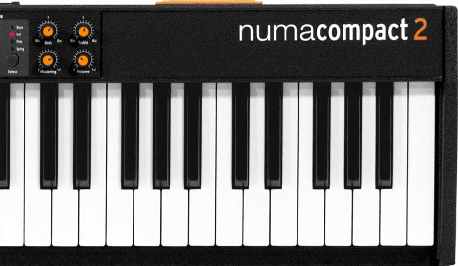 Studiologic NUMA-COMPACT2 88 key semi-weighted compact controller with 1 GB of Piano sounds and effects